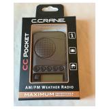 C. Crane CC Pocket AM/FM Weather Radio C. Crane CC Pocket AM/FM Weather Radio