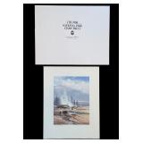 1988 National Park Stamp Print - Artist Proof Passing Showers Yellowstone by Michael Coleman 1988 National Park Stamp Print - Artist Proof Passing Showers Yellowstone by Michael Coleman