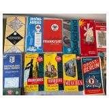 Collection of Vintage European Travel Maps and City Guides Collection of Vintage European Travel Maps and City Guides
