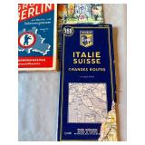 Collection of Vintage European Travel Maps and City Guides Collection of Vintage European Travel Maps and City Guides