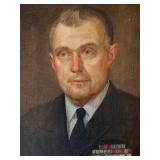 Original Portrait Painting of Naval Officer on Canvas, 24 x 20 Inches Original Portrait Painting of Naval Officer on Canvas, 24 x 20 Inches