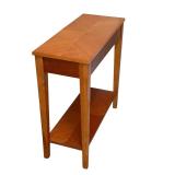 Levenger Cherry Wood Console Table with Hinged Top Storage Levenger Cherry Wood Console Table with Hinged Top Storage