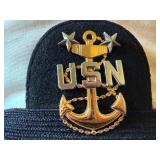Vintage U.S. Navy Uniform Set with Cap, Jacket, and Pants, Medical Bullion Patch Vintage U.S. Navy Uniform Set with Cap, Jacket, and Pants, Medical Bullion Patch