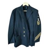 Vintage U.S. Navy Uniform Set with Cap, Jacket, and Pants, Medical Bullion Patch Vintage U.S. Navy Uniform Set with Cap, Jacket, and Pants, Medical Bullion Patch
