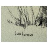 Set of 2 Geri Arnold Original Deer Drawings Set of 2 Geri Arnold Original Deer Drawings