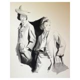 Original Geri Arnold Fashion Illustration Drawing Original Geri Arnold Fashion Illustration Drawing