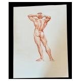 Original Unframed Figure Drawing by Geri Arnold Original Unframed Figure Drawing by Geri Arnold