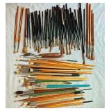 Large Collection of Artist Paint Brushes and Palette Knives Large Collection of Artist Paint Brushes and Palette Knives