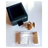 Metropolitan Museum of Art American Eagle Pin with Rhinestones and Box Metropolitan Museum of Art American Eagle Pin with Rhinestones and Box