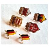 Set of 6 Vintage Enamel Pins Germany Cities, Monaco, and Flags Set of 6 Vintage Enamel Pins Germany Cities, Monaco, and Flags