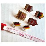 Set of 6 Vintage Enamel Pins Germany Cities, Monaco, and Flags Set of 6 Vintage Enamel Pins Germany Cities, Monaco, and Flags