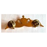 Vintage Netherlands Navy Submarine Pin with Twin Dolphin Design Vintage Netherlands Navy Submarine Pin with Twin Dolphin Design