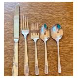 Prestige Plate Flatware Set with Chest, 6 Dinner Forks, 7 Teaspoons, 8 Salad Forks & Knives, Serving Utensils Prestige Plate Flatware Set with Chest, 6 Dinner Forks, 7 Teaspoons, 8 Salad Forks & Knives, Serving Utensils