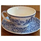 Spode England Clifton Blue and White Floral Tea and Dessert Set Spode England Clifton Blue and White Floral Tea and Dessert Set