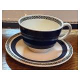 Villeroy & Boch Saphir Saar Serving Tray with 3 Cups and Saucers Villeroy & Boch Saphir Saar Serving Tray with 3 Cups and Saucers