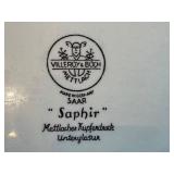 Villeroy & Boch Saphir Saar Serving Tray with 3 Cups and Saucers Villeroy & Boch Saphir Saar Serving Tray with 3 Cups and Saucers