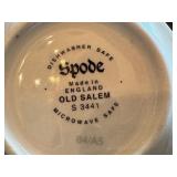 Spode Old Salem S3441 Blue Transferware 4 Place Settings England Spode Old Salem S3441 Blue Transferware 4 Place Settings England