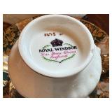 Vintage Porcelain Tea Set with Floral Plates and Teacups, Assorted German Makers Vintage Porcelain Tea Set with Floral Plates and Teacups, Assorted German Makers