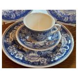 Spode Williamsburg Country Scenes Plates with Mason Spode Williamsburg Country Scenes Plates with Mason