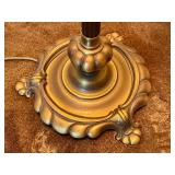 Vintage 63-Inch Floor Lamp with Decorative Base and Pictorial Shade Vintage 63-Inch Floor Lamp with Decorative Base and Pictorial Shade
