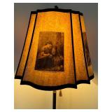 Vintage 63-Inch Floor Lamp with Decorative Base and Pictorial Shade Vintage 63-Inch Floor Lamp with Decorative Base and Pictorial Shade