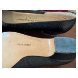 Salvatore Ferragamo Black Lizard Print Bow Heels Size 6.5 with Box Salvatore Ferragamo Black Lizard Print Bow Heels Size 6.5 with Box