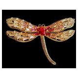 Set of 3 Rhinestone Brooches - Dragonfly, Bird, and Micro Set Zircon with Faux Pearls Set of 3 Rhinestone Brooches - Dragonfly, Bird, and Micro Set Zircon with Faux Pearls