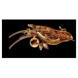 Set of 3 Rhinestone Brooches - Dragonfly, Bird, and Micro Set Zircon with Faux Pearls Set of 3 Rhinestone Brooches - Dragonfly, Bird, and Micro Set Zircon with Faux Pearls