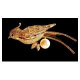 Set of 3 Rhinestone Brooches - Dragonfly, Bird, and Micro Set Zircon with Faux Pearls Set of 3 Rhinestone Brooches - Dragonfly, Bird, and Micro Set Zircon with Faux Pearls