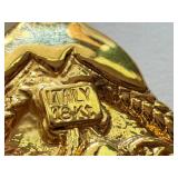Graziella Italy 18K Gold Ornate Pendant Graziella Italy 18K Gold Ornate Pendant