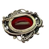Hazel Black Cranberry Glass Brooch MMA Reproduction Hazel Black Cranberry Glass Brooch MMA Reproduction