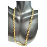 14k Gold Link Chain Necklace, 17.5 Inch 14k Gold Link Chain Necklace, 17.5 Inch
