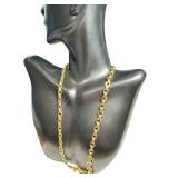 14k Gold Link Chain Necklace, 17.5 Inch 14k Gold Link Chain Necklace, 17.5 Inch