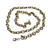 14k Gold Link Chain Necklace, 17.5 Inch 14k Gold Link Chain Necklace, 17.5 Inch