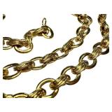 14k Gold Link Chain Necklace, 17.5 Inch 14k Gold Link Chain Necklace, 17.5 Inch