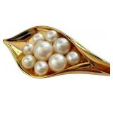 Sterling Silver 925 Pearl Flower Stick Pin, 3.75 Inch Sterling Silver 925 Pearl Flower Stick Pin, 3.75 Inch