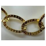18 Karat Gold Link Necklace, 18 Inch 18 Karat Gold Link Necklace, 18 Inch