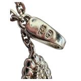 Sterling Silver 22 Inch Necklace with Sparkly Accents Sterling Silver 22 Inch Necklace with Sparkly Accents