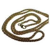 14k Italian Gold Bead Chain Necklace, 23.5 Inch 14k Italian Gold Bead Chain Necklace, 23.5 Inch