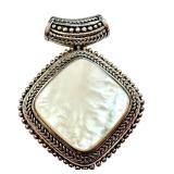 Sterling Silver and Mother of Pearl Pendant Sterling Silver and Mother of Pearl Pendant