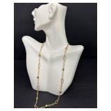 20 Inch Italian 14k Hollow Gold Chain Necklace 20 Inch Italian 14k Hollow Gold Chain Necklace