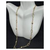 20 Inch Italian 14k Hollow Gold Chain Necklace 20 Inch Italian 14k Hollow Gold Chain Necklace