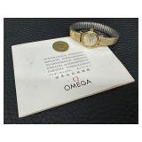 Vintage Omega Ladymatic Gold Plated Watch with Guarantee Paperwork Vintage Omega Ladymatic Gold Plated Watch with Guarantee Paperwork