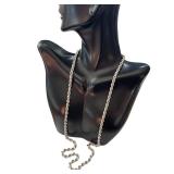 925 Sterling Silver Rope Chain Necklace, 24 Inch, Made in Turkey 925 Sterling Silver Rope Chain Necklace, 24 Inch, Made in Turkey