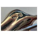 Sterling Silver 925 Lily Flower Brooch with Pearls, 3 Inch Sterling Silver 925 Lily Flower Brooch with Pearls, 3 Inch