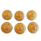 Set of 6 Vintage Military Brass Eagle Uniform Buttons Set of 6 Vintage Military Brass Eagle Uniform Buttons