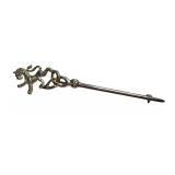 Sterling Silver Lion Celtic Knot Stick Pin, 3.5 Inch Sterling Silver Lion Celtic Knot Stick Pin, 3.5 Inch