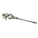 Sterling Silver Lion Celtic Knot Stick Pin, 3.5 Inch Sterling Silver Lion Celtic Knot Stick Pin, 3.5 Inch