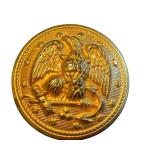 Set of 6 Vintage Superior Quality Military Eagle Brass Buttons Set of 6 Vintage Superior Quality Military Eagle Brass Buttons
