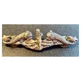 US Navy Submarine Warfare Dolphins Pin LGB Sterling 3 Inch US Navy Submarine Warfare Dolphins Pin LGB Sterling 3 Inch